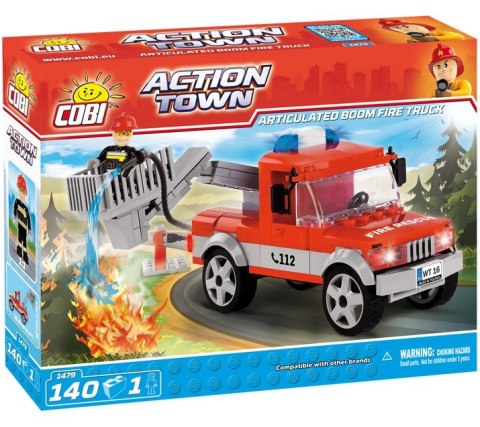 Klocki Action Town 140 elementów Ciężarówka straży pożarnej Cobi Klocki