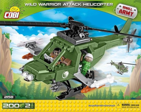 Klocki Small Army 200 elementów Śmigłowiec Szturmowy Cobi Klocki