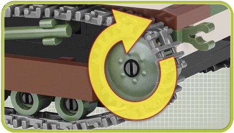 Klocki Small Army 250 elementów TKS Tankietka - polski lekki czołg rozpoznawczy Cobi Klocki