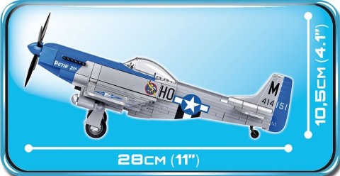 Klocki Small Army 265 elementów North American P-51D Mustang myśliwiec amerykański Cobi Klocki