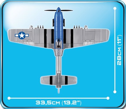 Klocki Small Army 265 elementów North American P-51D Mustang myśliwiec amerykański Cobi Klocki