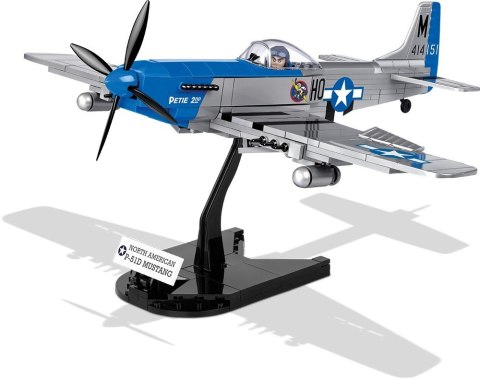 Klocki Small Army 265 elementów North American P-51D Mustang myśliwiec amerykański Cobi Klocki