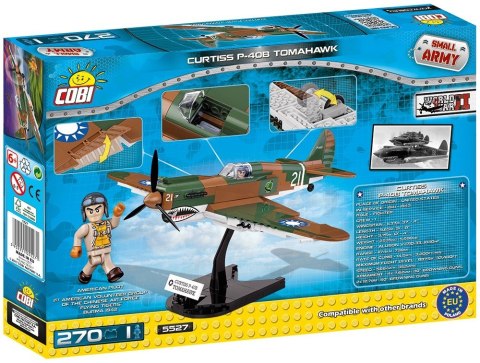 Klocki Small Army 270 elementów P-40B Tomahawk - myśliwiec amerykański Cobi Klocki