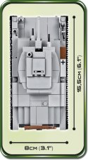 Klocki Small Army 380 elementów LT vz.38 PzKpfw 38(t) Cobi Klocki