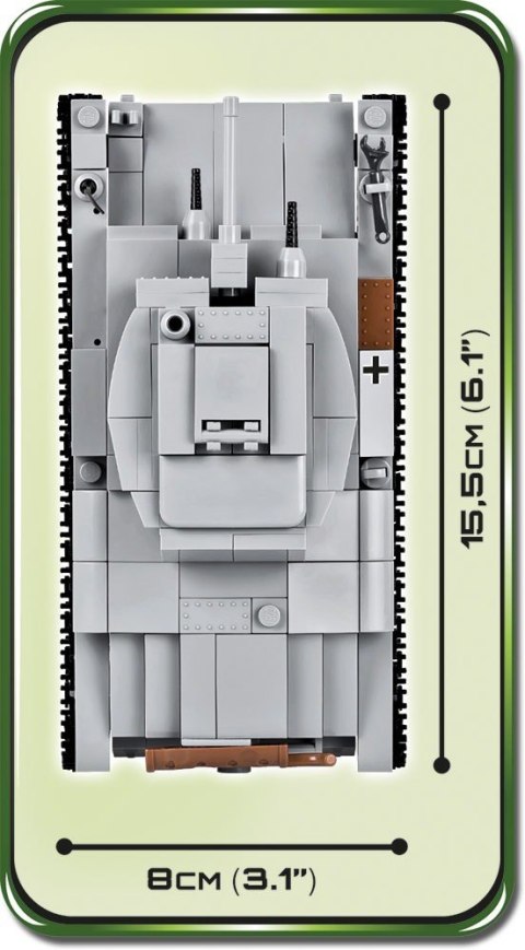 Klocki Small Army 380 elementów LT vz.38 PzKpfw 38(t) Cobi Klocki