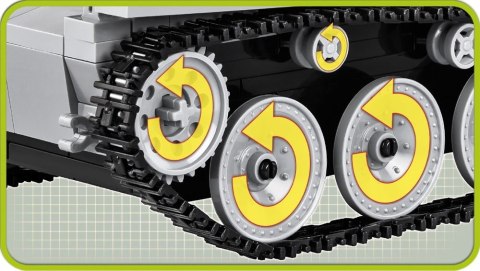 Klocki Small Army 380 elementów LT vz.38 PzKpfw 38(t) Cobi Klocki