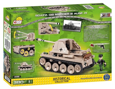 Klocki Small Army 380 elementów SD.KF Z. 138 Marder III Ausf.H Cobi Klocki
