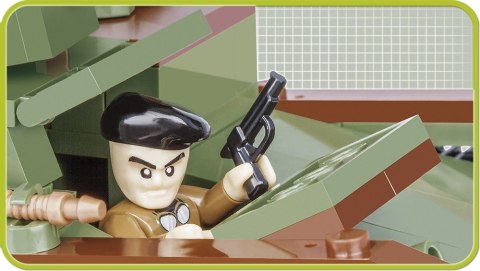 Klocki Small Army 400 elementów 7TP DW dwuwieżowy polski czołg lekki Cobi Klocki
