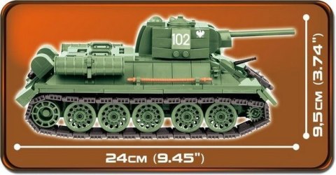 Klocki Small Army 450 elementów T-34 Rudy 102 Cobi Klocki