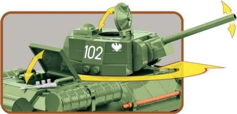 Klocki Small Army 450 elementów T-34 Rudy 102 Cobi Klocki