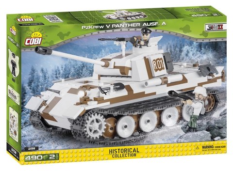 Klocki Small Army 490 elementów Panzer V Panther Ausf. A - niemiecki czołg średni Cobi Klocki