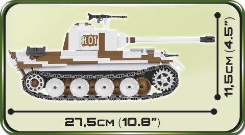 Klocki Small Army 490 elementów Panzer V Panther Ausf. A - niemiecki czołg średni Cobi Klocki