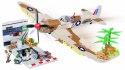 Klocki Small Army 500 elementów Supermarine Spitfire MK.IX Maintenance Hangar Cobi Klocki