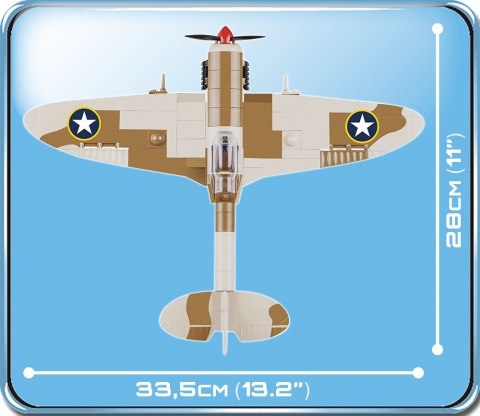 Klocki Small Army 500 elementów Supermarine Spitfire MK.IX Maintenance Hangar Cobi Klocki