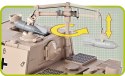 Klocki Small Army 535 elementów 38 cm Sturmtiger niemieckie niemieckie działo pancerne Cobi Klocki