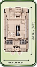 Klocki Small Army 535 elementów 38 cm Sturmtiger niemieckie niemieckie działo pancerne Cobi Klocki