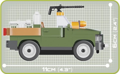 Klocki Small Army 90 elementów Pojazd wsparcia taktycznego Cobi Klocki