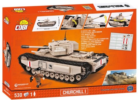 Klocki World of Tanks 530 elementów Churchill I Cobi Klocki