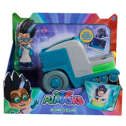 PJ MASKS Pojazd z figurką, Romeo Cobi