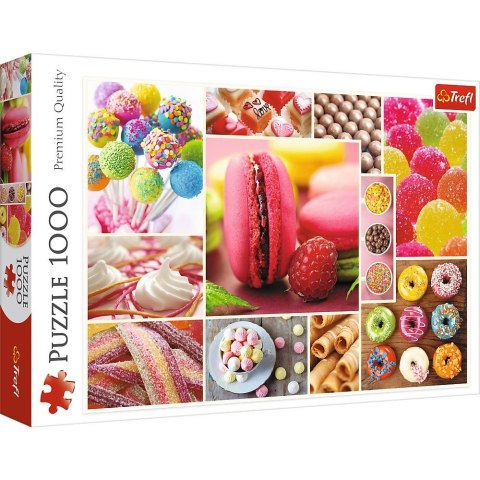 Puzzle 1000 elementów Cukierki - kolaż Trefl