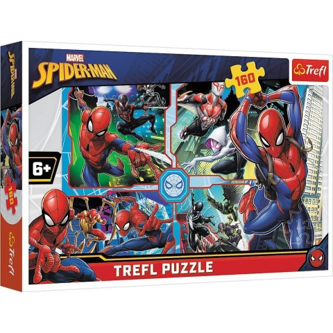Puzzle 160 elementów Spider-Man na ratunek Trefl