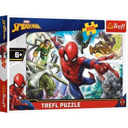 Puzzle 200 elementów Spiderman Urodzony bohater Trefl