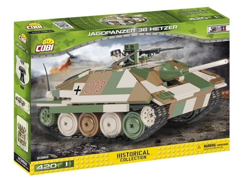 Small Army 420 elementów Jagdpanzer 38 Hetzer - niemiecki niszczyciel czołgów Cobi Klocki