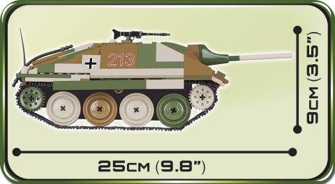 Small Army 420 elementów Jagdpanzer 38 Hetzer - niemiecki niszczyciel czołgów Cobi Klocki