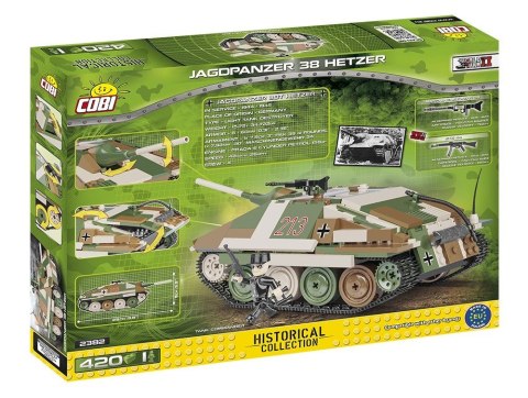 Small Army 420 elementów Jagdpanzer 38 Hetzer - niemiecki niszczyciel czołgów Cobi Klocki