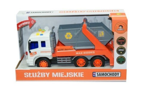 Śmieciarka kontener z dźwiękiem i światłem Madej