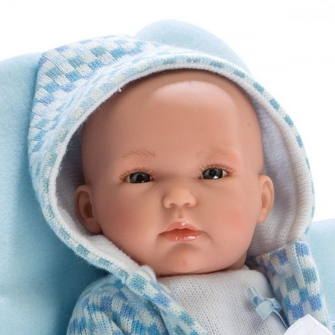 Bobas Pipo na niebieskim kocyku 35 cm Llorens