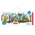 Dłuuugie puzzle na budowie 40 elementów CzuCzu