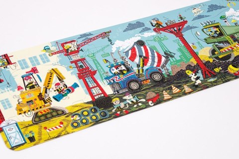Dłuuugie puzzle na budowie 40 elementów CzuCzu