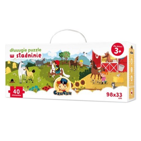 Dłuuugie puzzle w stadninie 40 elementów CzuCzu