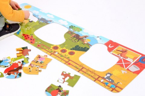 Dłuuugie puzzle w stadninie 40 elementów CzuCzu