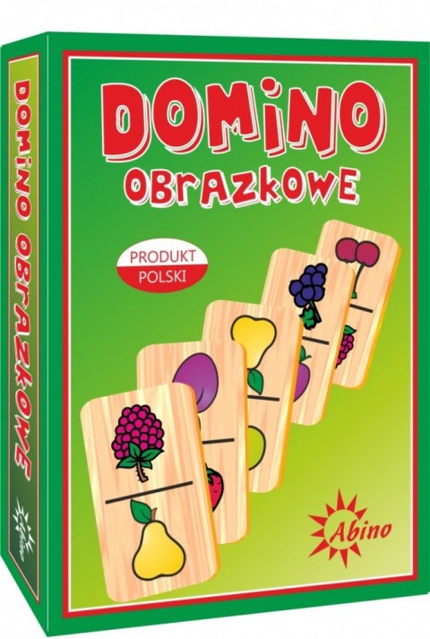 Gra Domino obrazkowe Owoce/Zwierzęta Abino