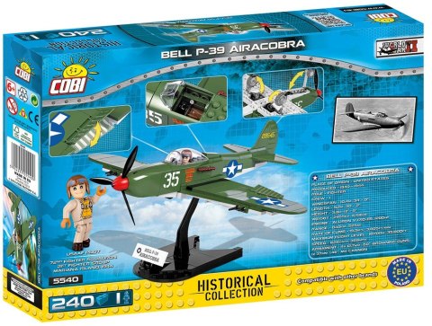 Klocki Bell P-39 Airacobra amerykański samolot myśliwski Cobi Klocki