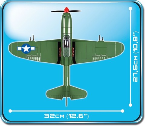 Klocki Bell P-39 Airacobra amerykański samolot myśliwski Cobi Klocki