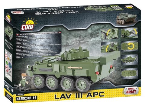 Klocki Small Army LAV III APC Kanadyjski bojowy wóz piechoty Cobi Klocki