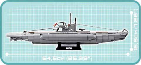 Klocki U-boot U-48 V II B niemiecki okręt podwodny Cobi Klocki