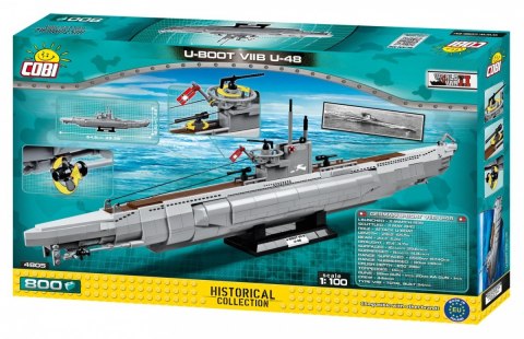 Klocki U-boot U-48 V II B niemiecki okręt podwodny Cobi Klocki