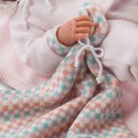 Lalka Noworodek Nica różowa 40 cm Llorens