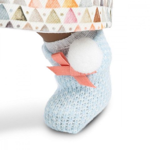 Lalka Valeria Afrykanka w kolorowej sukience 28 cm Llorens