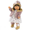 Lalka Valeria Azjatka 28 cm w fioletowej bluzie Llorens