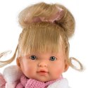 Lalka Valeria Europejka w różowej sukience 28 cm Llorens
