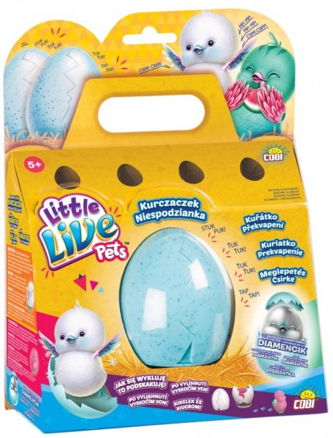 Little Live Pets Kurczaczek niespodzianka biały/miętowy Cobi