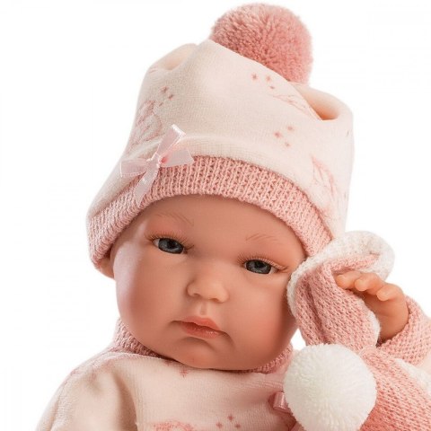 Noworodek Bimba z kocykiem 35 cm Llorens