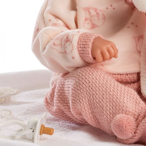 Noworodek Bimba z kocykiem 35 cm Llorens