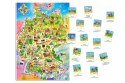 Puzzle 120 elementów Edukacyjna mapa Niemiec Castor