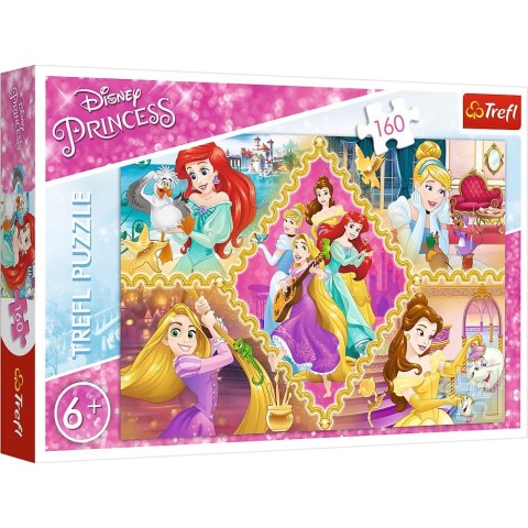 Puzzle 160 elementów Przygody Ksieżniczek Trefl